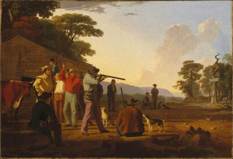 George Caleb Bingham Shooting for the Beef